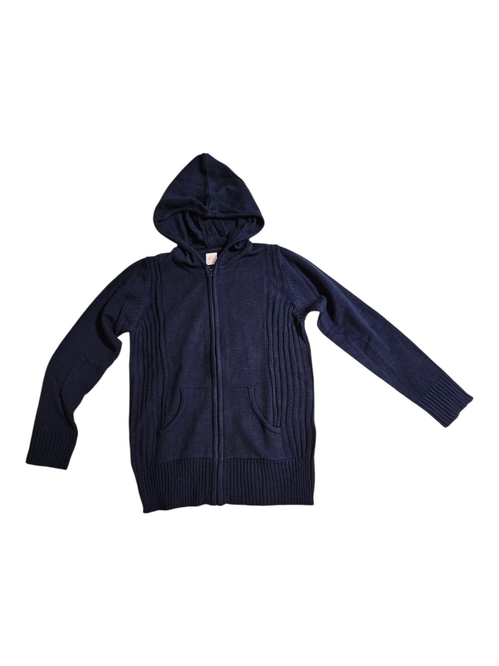 wonder nation Navy Hooded Zip-Up Sweater